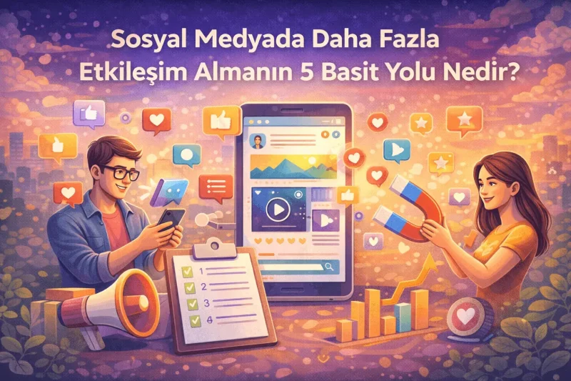 Sosyal Medyada Daha Fazla Etkileşim Almanın 5 Basit Yolu Nedir?